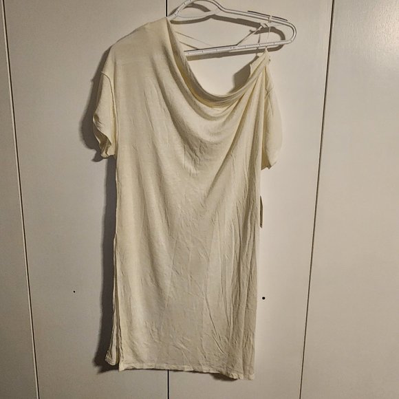 Free People Damaged Highly Discounted NWT Take It Easy Tunic in Ivory | Sz Small - Picture 4 of 11